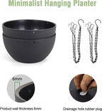 10 inch Hanging Planters for Indoor Outdoor Plants, 2 Pack Hanging Flower Pots - Image 4