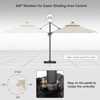 9x12FT Cantilever Patio Umbrella - Image 4