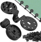 Heavy Duty Round Shade Cloth Clips 100Pcs by HYASIA