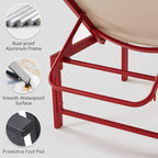 Outdoor Pool Lounge Chairs, Five-Position Recliner Loungers - Image 4