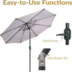Sunnydaze Outdoor Patio Umbrella - Image 2