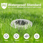 Solar Ground Lights, Waterproof Solar Garden Lights, Upgraded Outdoor Garden - Image 3