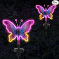 Butterfly Solar Lights, Solar Butterfly Outdoor Light, Garden Decor, Neon by Unknown