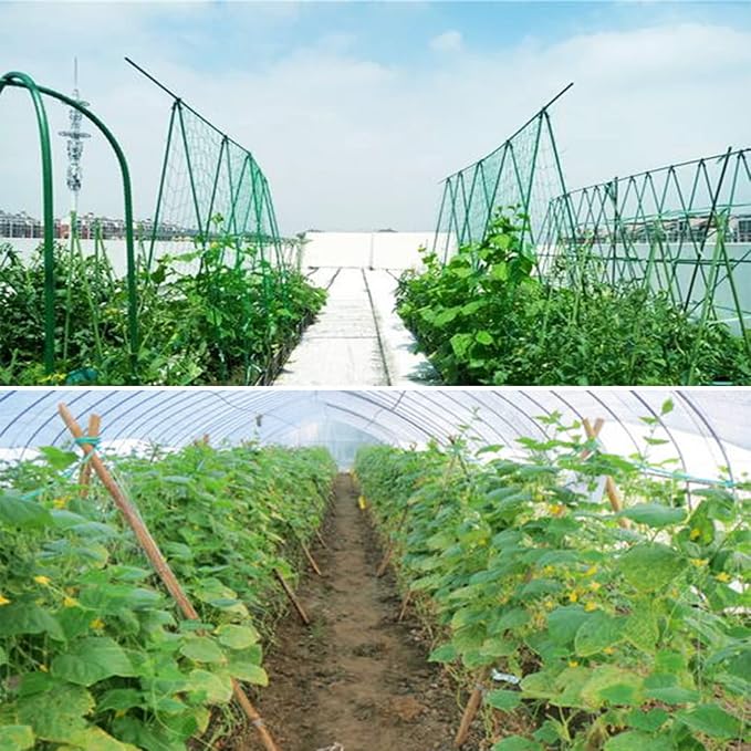 Green Trellis Netting 4x100 ft Heavy Duty Garden Netting Polypropylene Plant - Image 6