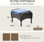 Belord Outdoor Ottomans for Patio Foot Rest - Image 3