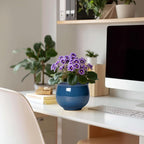 African Violet Pots, 6 Inch Ceramic Easy Self Watering Pots - Image 3