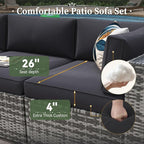 Aoxun 6 Piece Patio Furniture Set - Image 3