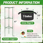 ANPHSIN 3 Sets Tomato Cages - Image 5