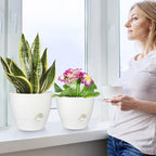 Plant Pots 12/10/9 Inch Self Watering Pots, Plastic Flower Pots, Nursery - Image 6