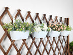 10" Hanging Flower Pots, Railing Planters Fence Pot - Image 2