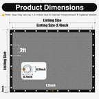 Artpuch 90% Sun Shade Cloth, 12 x 12 FT Pergola Shade Cover Canopy - Image 4