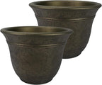 The HC Companies Sierra Round Self-Watering Pot by TheHCCompanies