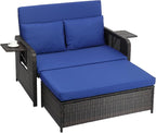 VINGLI Patio Daybed, Wicker Outdoor Daybed by VINGLI