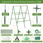 Cucumber Trellis for Raised Beds, 31 X 47 Inch Adjustable Size A-Frame Garden - Image 2