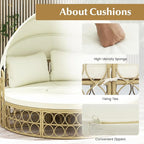 Tangkula Outdoor Patio Round Daybed - Image 7