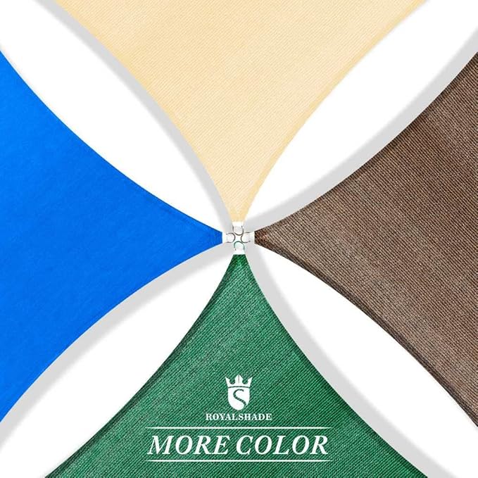 Royal Shade 10' x 20' Beige Rectangle Sun Shade Sail Canopy Outdoor Patio - Image 9