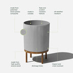 Veradek Demi Series Round Planter w/ Stand - Image 2