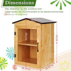 Outdoor Library Outdoor Book Box Storage Wooden Cabinet Little Literature Box - Image 2