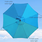 Blissun 9' Outdoor Patio Umbrella, Outdoor Table Umbrella, Yard Umbrella - Image 2
