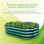 Gardmax Galvanized Raised Garden Bed, Lightweight Planter Boxes Outdoor - Image 4