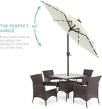 Best Choice Products 7.5ft Outdoor Solar Market Table Patio Umbrella - Image 2