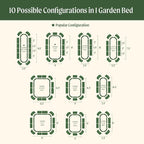32" Extra Tall Raised Garden Bed Kits, 2.5 x 9.5 x 2.7ft Deep Root 10 in 1 - Image 3