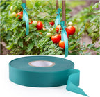 4 Rolls Stretch Tie Tape, 1” Wide 200FT Reusable Garden Plant Ties Green Tapes - Image 3