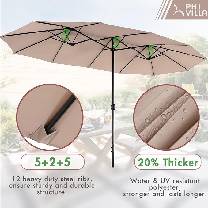 PHI VILLA 7 Piece Patio Dining Set - Image 5