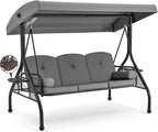 HOMREST 3 Seat Outdoor Porch Swing by HOMREST
