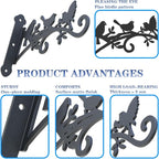 Metal Hanging Plant Bracket - Image 3