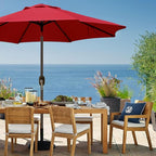 Blissun 9' Outdoor Patio Umbrella, Outdoor Table Umbrella, Yard Umbrella - Image 7