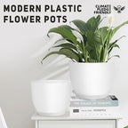 Plant Pots 12/10/9 inch Set of 3, Flower Pots - Image 3