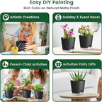 6 inch Self Watering Pots for Indoor Outdoor Plants, 6 Pack Flower Plant Pots - Image 6