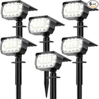 Solar Spot Lights Outdoor, Solar Lights Outdoor IP65 Waterproof, 3 Modes Solar by MinPea