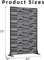 Casaphoria Metal Privacy Screen Outdoor, Shine Black - Image 7