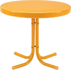 Crosley Furniture Griffith Weather Resistant Retro Metal Outdoor Side Table by CrosleyFurniture