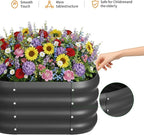 2-Pack 2x1ft Galvanized Raised Garden Bed, Outdoor Planter Bed, Metal Planter - Image 5