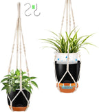 2-Pack 7.2-Inch Self-Watering Hanging Planters by QCQHDU