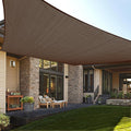 LOVE STORY Custom Size 6'x10' Brown Sun Shade Sail Rectangle UV Block Canopy by LOVESTORY