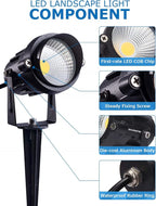 SUNVIE 12W Low Voltage Landscape Lighting LED Landscape Lights 3000K Waterproof - Image 4