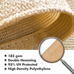 KANAGAWA Sun Shade Sail 10'x10'x14' Sand Triangle UV Block Canopy Awning - Image 5