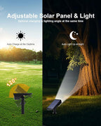 4 Pack Solar Powered Outdoor Spot Lights Outside Waterproof 20 LEDs Landscape - Image 3
