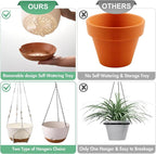 3 Pack 8/10/12 Inch Hanging Planters - Image 6