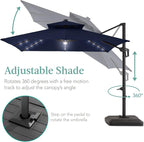 Best Choice Products 10x10ft Cantilever Patio Umbrella w/Base Included - Image 4