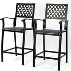 Kozyard Outdoor Bar Stools Set of 2, Patio Bar Chairs by Kozyard