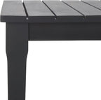 SAFAVIEH Couture Outdoor Collection Martinique Black Solid Wood Patio Coffee - Image 9