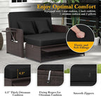 RELAX4LIFE Wicker Patio Outdoor Daybed - Image 6
