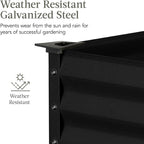 Best Choice Products 48x24x30in Galvanized Raised Garden Bed, Metal Elevated - Image 4