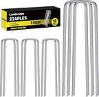 HongWay 50 Pack 6 Inch Landscape Staples, 8 Gauge Garden Stakes Heavy Duty More by HongWay