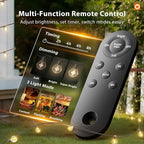 addlon 25FT Solar Powered Outdoor String Lights Waterproof - Image 3